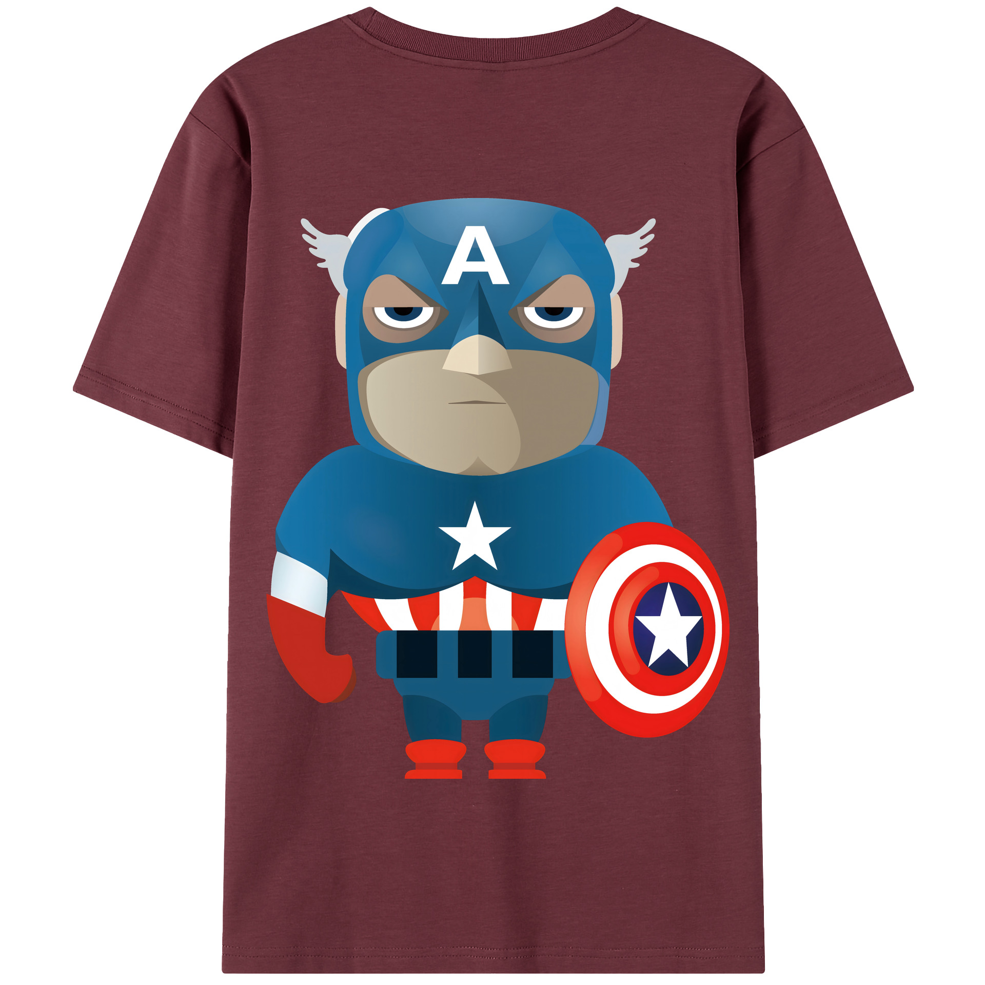 （画像用） アベンジャーズ The Avengers 綿100％半袖Tシャツ（背面プリント）